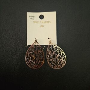 Cost Plus World Market Filigree Teardrop Earrings